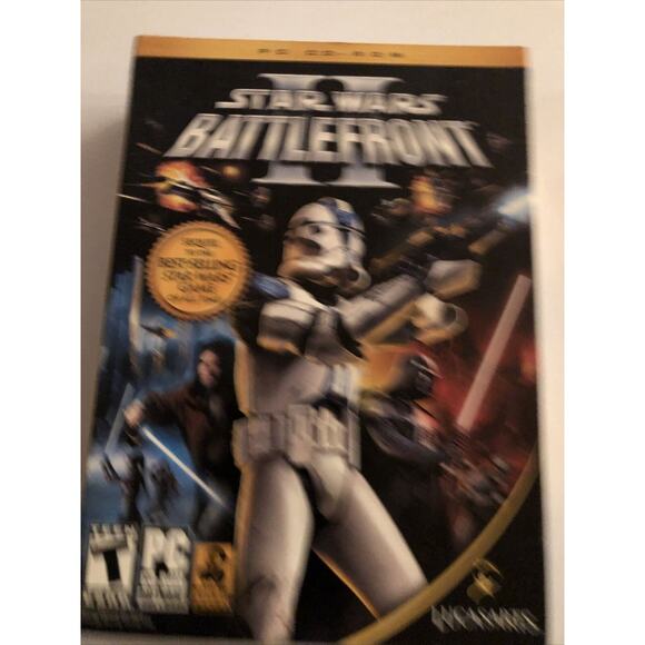Star Wars: Battlefront II 2 (PC CD-ROM, 2005) 1-4 Plus Empire At War (2) - Picture 4 of 5